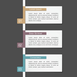 Three Element Layout Template vector image