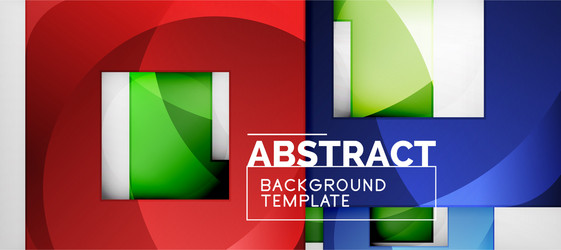 Abstract squares geometric background can be used Vector Image