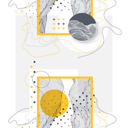 abstract art wireframe background modern science vector image