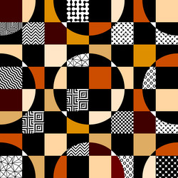 geometric abstract pattern retro style seamless vector image