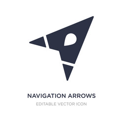 navigation arrows icon on white background simple vector image