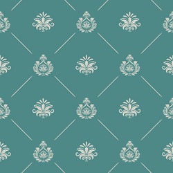 Royal Baroque Wallpaper Vector Image