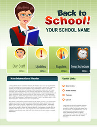 Back to school theme background Royalty Free Vector Image