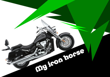 abstract background with motorcycle image Vector Image
