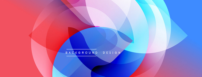 abstract fluid shapes blend creating vibrant vector image