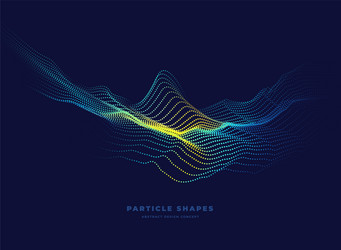 abstract particle topographic mountain wave vector