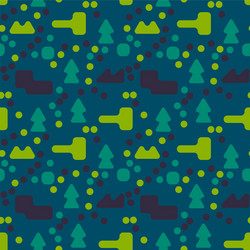 stranger landscape abstract seamless pattern vector image