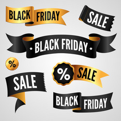 Black friday set vector