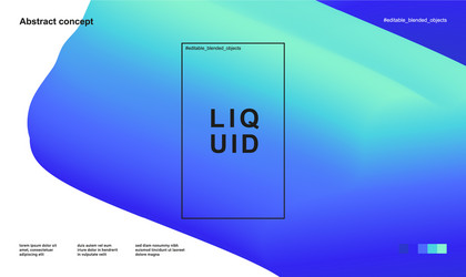 abstract design templates with 3d flow shapes vector image