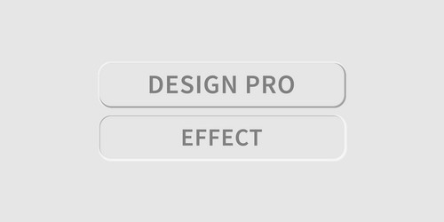 neumorphic ui button set with donate and design vector image