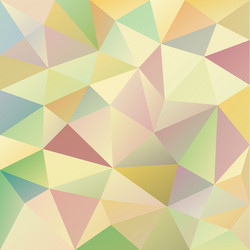 Pastel colors abstract polygon triangular pattern vector