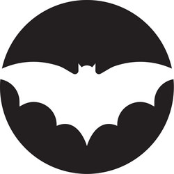 Bat icon logo template vector