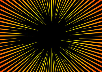 sun rays or explosion boom hyper speed warp vector image