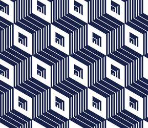 3d cubes seamless background abstract tiling vector image