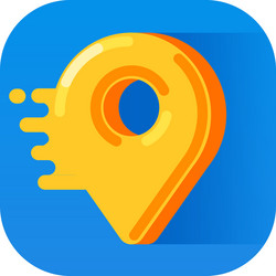 Icon for mobile app pin navigation vector