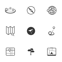 Map icons and location vector