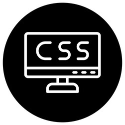 css icon design vector image