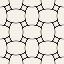 geometric seamless pattern with curved shapes vector image
