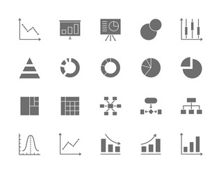 Graph & Chart Icons - Data Visualization vector image