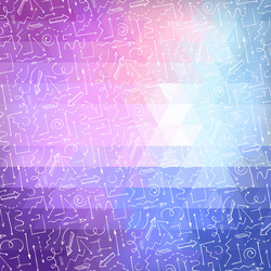 Bright abstract triangle background with white vector