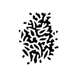 Cannabis Bud Icon - Plant Glyph vector image