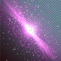 confetti particle fragments with explosion vector image