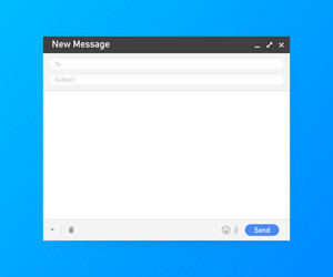email template blank e-mail browser window mail vector