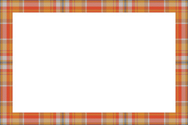 Vintage frame scottish border pattern retro vector