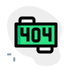 404 code corresponding to an application error vector image