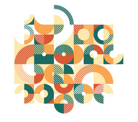 abstract geometric background modular tiling vector image