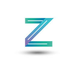 Abstract letter z logo Royalty Free Vector Image