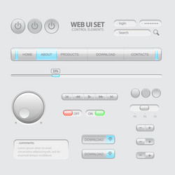 Modern Web UI Elements vector image
