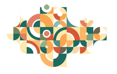 abstract geometric background modular tiling vector image