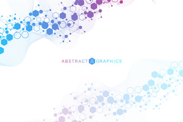 science network pattern connecting lines and dots vector image