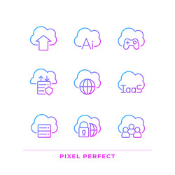 cloud service for data processing pixel perfect vector image