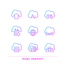 Cloud service for data processing pixel perfect vector