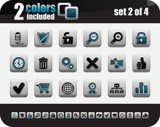Modern Web Icons - Set 2 vector image