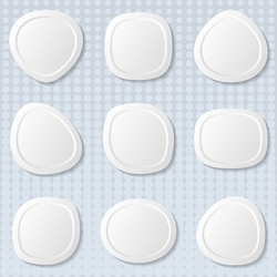 White Web Buttons vector image