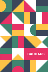 Abstract bauhaus elements shapes for use vector