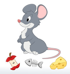 cute cartoon mouse Vector Image