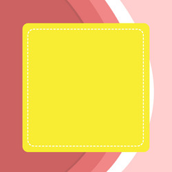 dashed line blank square in color thin and thick vector image