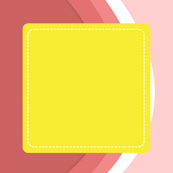 Dashed line blank square in color thin and thick vector