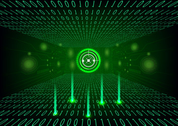 graphics design digital circuit with binary coded vector image