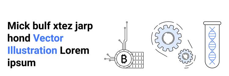 integration of blockchain technology vector image