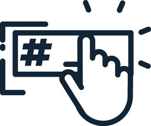 isolated cursor and code design vector image