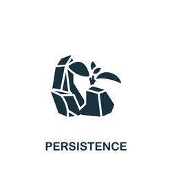 persistence icon monochrome simple business vector image