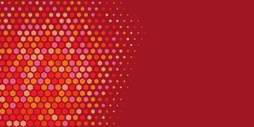 geometric abstract hexagon multi color background vector image