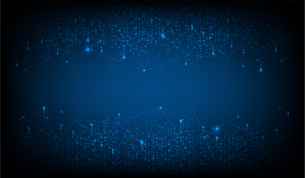 technology background big data concept binary vector image
