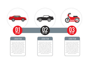 vehicle infographic vector