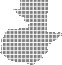 pixel map of guatemala dotted vector